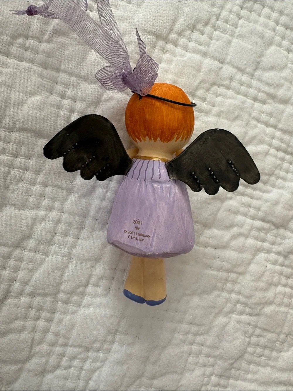 Hallmark 2001 One Little Angel Keepsake Ornament. Paper Composition/metal. Nice